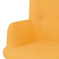 4801®Bon Fauteuil avec repose-pied Jaune Tissu Fauteuil de Relaxation|Fauteuil Salon Scandinave|Fauteuil Relax Confortable-3