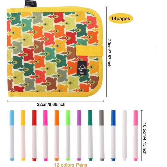 Bloc de dessin portable effaçable Jouet réutilisable Carnet de