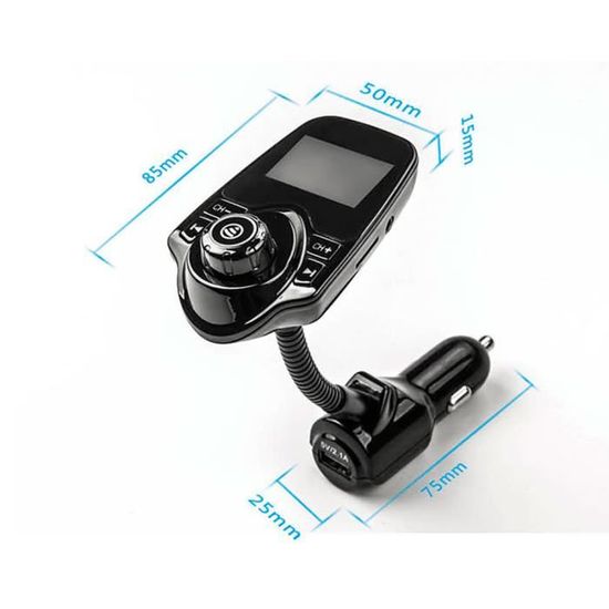Kit Mains Libres Set Voiture Transmetteur Fm Super Bluetooth