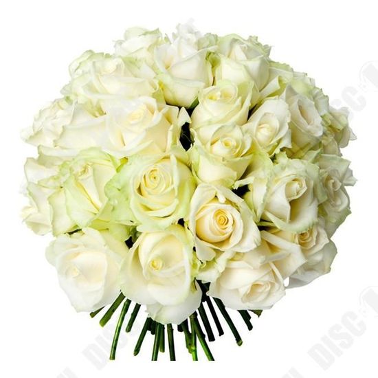 Bouquet artificielles 18 roses décoration intérieur extérieur mariage  vitrine boutique roses blanches fête ambiance fleurs réalistes - Cdiscount  Maison
