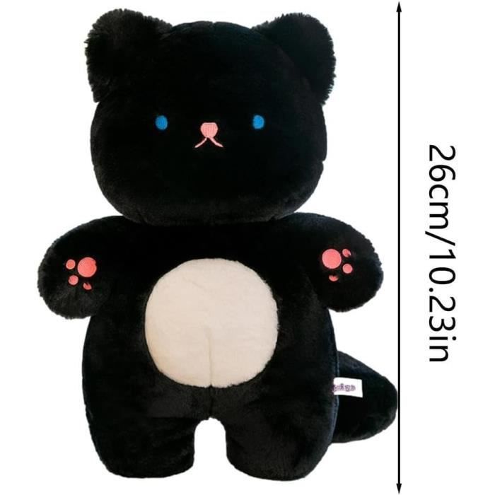 Oreiller Coussin Chat Pomurom – Sac à Snack Avec 8 Peluches Chat Amovibles, Déco Lit Canapé, Jouet Doux Et Fun