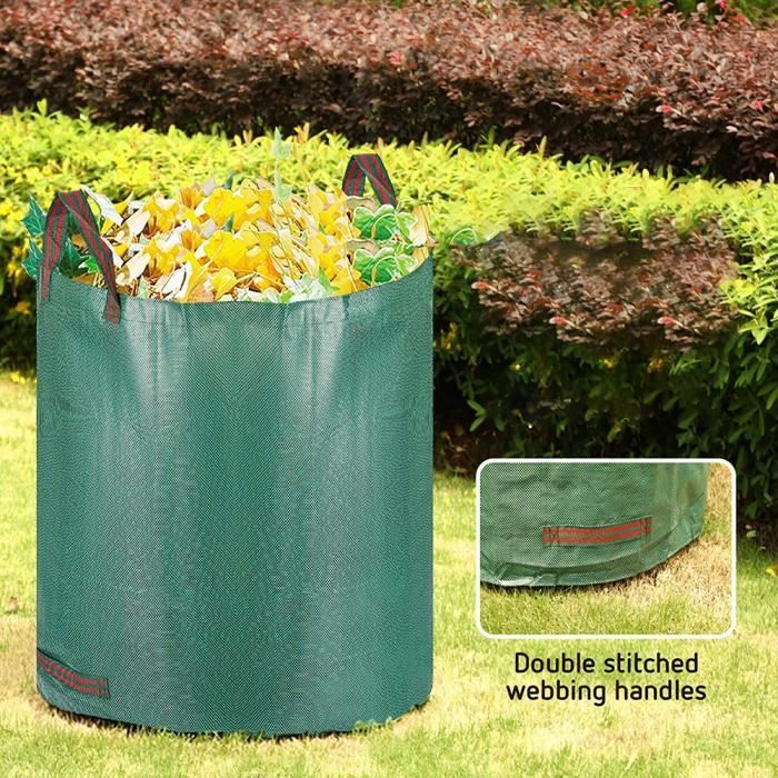 Outils de jardinage,Sac poubelle de jardin bleu réutilisable,sac à déchets  de grande capacité,conteneurs de plantation,étanche - Cdiscount Jardin