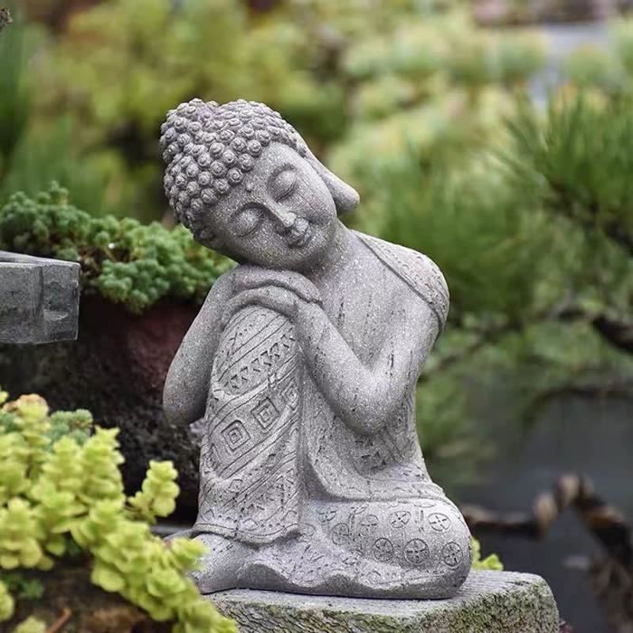 Statue de bouddha, figurine bouddha endormie conception zen pour jardin  extérieur, statue sculpture intérieure décoration de - Cdiscount Maison