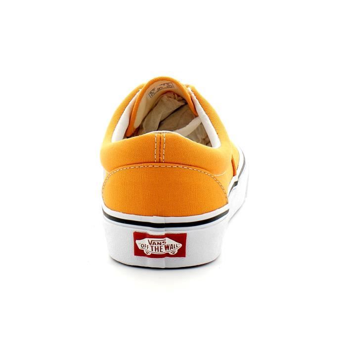 Baskets Vans Era Orange Lacets Homme Textile Semelle