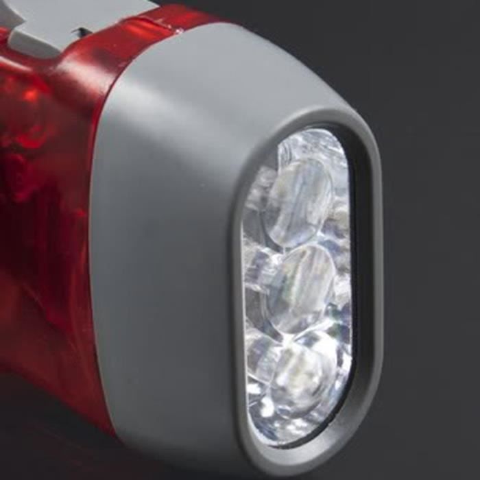 Lampe de poche - ZJCHAO - Manivelle solaire - 8 ampoules LED - Radio FM