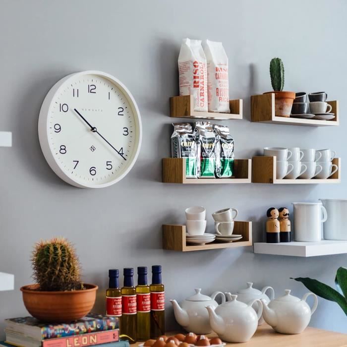 Horloge / pendule assiette Hangarter quartz en porcelaine Deshoulières