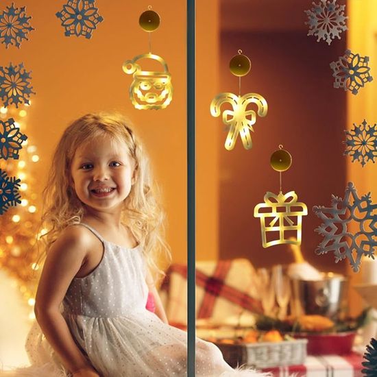 Guirlande Lumineuse LED En Forme D'échelle De Père Noël – 3 Mètres De