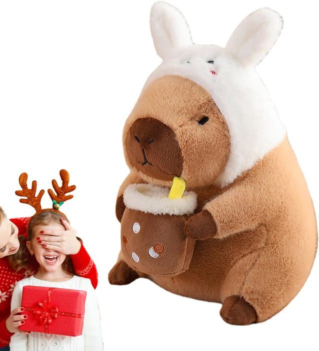 Xasbseulk Habillage de en Peluche, vêtements de Capybara, Costume Capybara Noël, Décorations d'anniversaire, vêtements pour Animal en Peluche , améliorent l'festif pour Toutes
