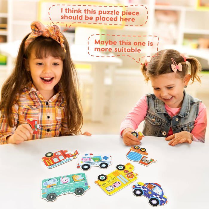BBLIKE Puzzle Enfant 2 3 4 Ans - 5 en 1 Progressif Educa Puzzles avec Boîte, Jou BBLIKE Puzzle Enfant 2 3 4 Ans - 5 en 1 Progressif Educa Puzzles avec Boîte, Jou