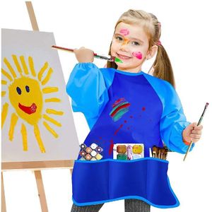 Tablier De Peinture Enfant Imperméable – Manchons Longs, Poche Pratique – Réglable Et Réutilisable – Motifs Graffiti Colorés – Pour 7-11 Ans – Activité Créative, Bricolage, Cuisine