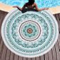 Serviette De Plage Drap De Bain Chale Rond Motif Mandala Imprime