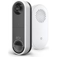 Sonnette vidéo sans fil ARLO Pack Chime V2 + Doorbell - Angle de détection 180° - Blanc-0