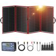 Panneau Solaire Pliable 300W DOKIO - Monocristallin avec régulateur de charge solaire et câble-0