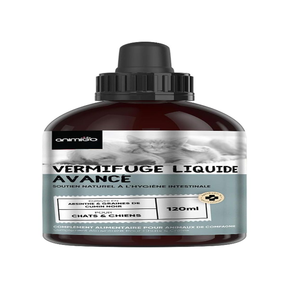 Anti Vers Intestinaux Chien Chat Chaton Et Chiot 1ml Avec Pipette Compte Gouttes Ingredients 100 Naturels A L Eugen Animigo Cdiscount