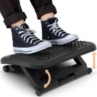 ACROPAQ Repose Pied Bureau ergonomique Antidérapant- Fonction de massage- 3 hauteurs réglables- Réglage de l'angle de l'inclinaison