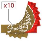 Lot de 10 Carnets de Papier à Rouler - Smoking Slim Gold