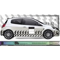 UNIVERSELLE déco rallye 1 - NOIR - Kit Complet - voiture Sticker Autocollant