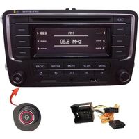 Autoradio RCN210 + Adaptateur CAN CD MP3 AUX USB pour VW Golf 5 6 MK5 6 Passat B6 Caddy Tiguan