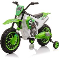 Moto Electrique Enfant - BALOVEBY - Tout-Terrain 2 Vitesse - Batterie 12V/7Ah - Vert
