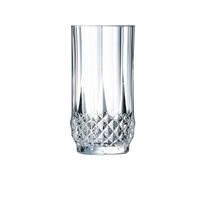 6 verres à eau vintage 28cl Longchamp - Cristal d'Arques - Verre ultra transparent au design vintage 135 Transparent