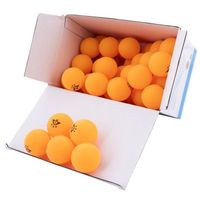  48 balles de tennis de table professionnelles 3 étoiles - Orange - 40 mm - Certifié TTC