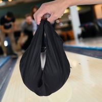 SALUTUYA Sac de boule de bowling Sac de nettoyage de boule de Bowling léger et Portable, pochette de transport sport bowling Noir