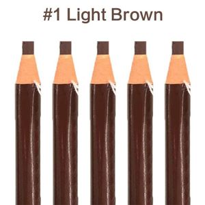 RÉHAUSSEUR AUTO EyeblogugPays l-Crayon de maquillage coloré,rehausseur d'art cosmétique,teinte étanche,types stéréo,outils de beauté- 1-Light Brown