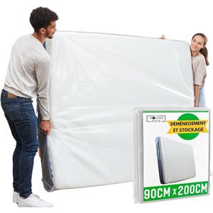 Housse De Protection Matelas King Avec 8 Poignées Renforcées + Fermeture Éclair – Idéale Déménagement, Stockage Longue Durée Et Transport