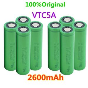 PILES Batterie 3,7 V 4 pièces-Batterie Lithium-ion Rechargeable, 100%, 18650 Mah, 25a, 2600 V, Vtc5a, 3.7, Pour Out