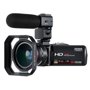 CAMÉSCOPE NUMÉRIQUE Forfait A-Ordro Z20-Caméra vidéo avec microphone, 