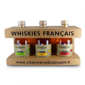 WHISKY BOURBON SCOTCH Charmeval by Bruant coffret 3 x 20 cl Bourgogne - 