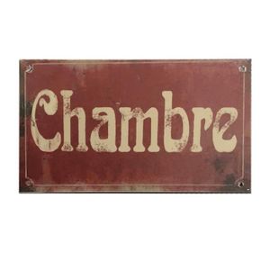 chemin/_de/_campagne Plaque de Porte Salle de Bain Fer Style Ancien Gris C/œur 13 cm