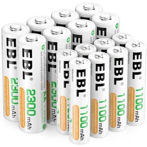 REACELL 8pcs AA Batteries Rechargeables Haute Capacité Piles Rechargeables AA LR6 2800Ah 1,2V Ni-MH avec Boîte de Stockage 