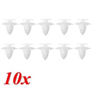 10x En Plastique Noir Sapin Trim Clips 10 Mm Trou 14 5 Mm Tete De