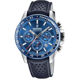 Montre Festina Timeless Chrono F20285/3 Bleu | Montres and Co