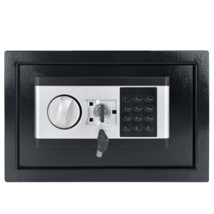 Boîte de sécurité avec serrure à clé, série Hotel (25 x 10 x 23 cm)