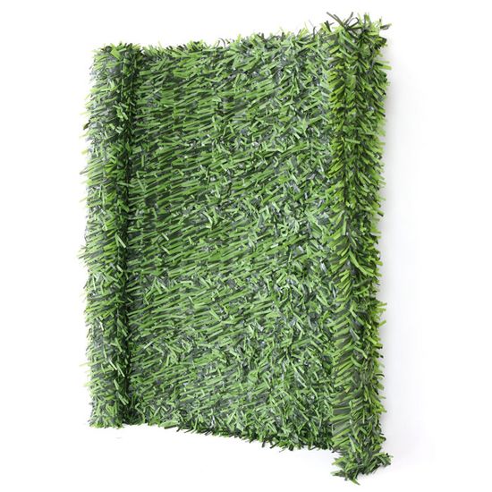 Haie artificielle/brise vue pour balcon, aspect sapin, 300x150cm ...