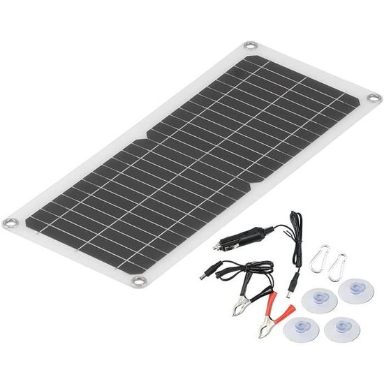 Panneau Solaire 20W 5V Portable étanche IPX6 - Pour Caméras De Sécurité Sans Fil, Avec Support 360° - 3