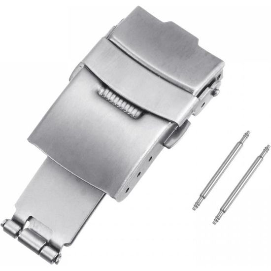 Boucle Déployante Pliable En Acier Inoxydable – Pour Remplacer La Boucle De Votre Bracelet De Montre, Ajustable