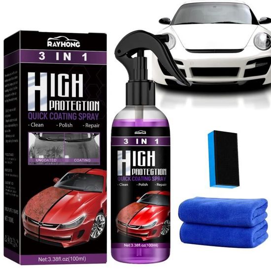 High Protection 3 en 1 Voiture Revêtement en Céramique, Crystal Coating
