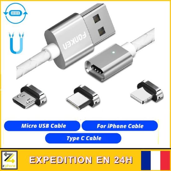 Câble Chargeur Magnétique USB-C Vers MagSafe 3 - Pour MacBook Air/Pro - Neuf