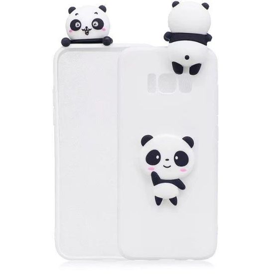 Coque Iphone 8 Plus Panda Ours Blanc A La Mode Dessin Anime Fruit
