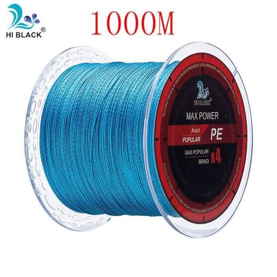 INF Fil De Pêche Tressé PE 8 Brins - 100m Gris, Taille 1.5