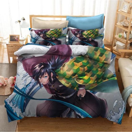 Parure De Lit K-Pop Demon Hunter - Housse De Couette + 2 Taies D'oreiller Microfibre - 200x200 Cm