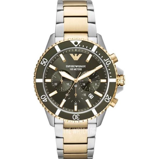Montre Hommes Emporio Armani Quartz Chronographe Bracelet Acier inoxydable Multicolore AR11361 Multicolore Sport Achat vente montre Homme Adulte Acier Cdiscount