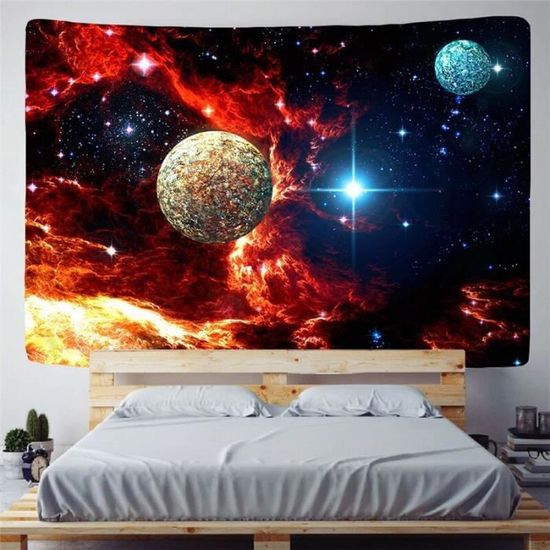 Tenture Murale Grèce 100x150cm - Impression 3D, Polyester | Décoration Salon, Chambre, Dortoir, Cadeau Déco