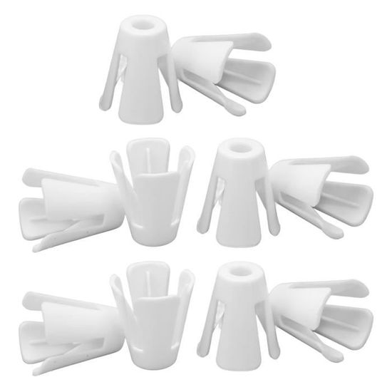 Lot de 10 griffes de bobine de fil en plastique pour machine à coudre industrielle Blanc Lot de 10 griffes de bobine de fil en plastique pour machine à coudre industrielle Blanc