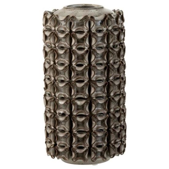 Vase En Céramique Design "corail" 31cm Gris - Paris Prix
