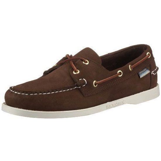 Mocassins Homme Sebago Docksides - Marron Foncé - Taille 39.5 EU