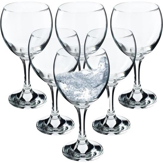 Leonardo Optic Lot De 6 Verres à Long Drink Colorés 300ml - Lavables Au Lave-Vaisselle - Design Moderne Et Joyeux